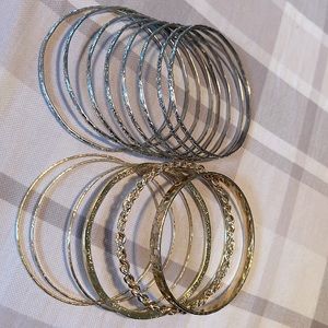 Silver & Gold Bangles